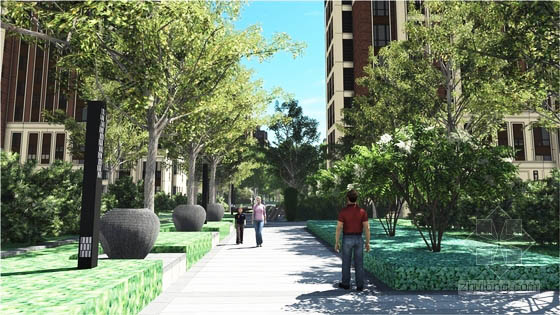 江西新亞洲風格居住區(qū)景觀設(shè)計局部效果圖